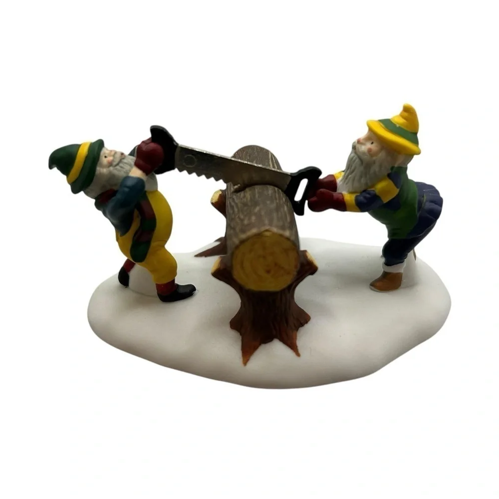 Dept. 56 WOODSMEN ELVES Set of 3 Heritage Village Collection #5630-8 in Box